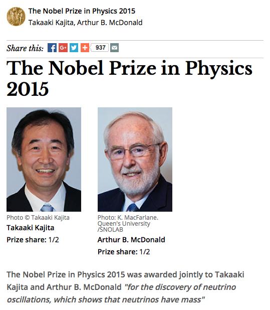 Interludio: Nobel per la Fisica