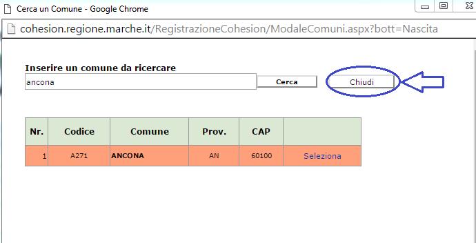 In questo caso il Codice Fiscale è: CGNNMO70A01A271C I caratteri evidenziati devono corrispondere a quelli del Codice del Comune restituito da