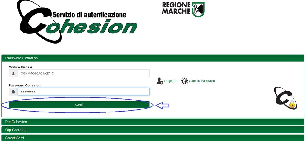 it/ e cliccando su Accedi all area riservata Si raggiungerà la pagina di