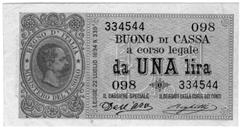 Righetti BB+ 180 1182 Lira 15/02/1897 - Alfa 6; Lireuro 2D RRR