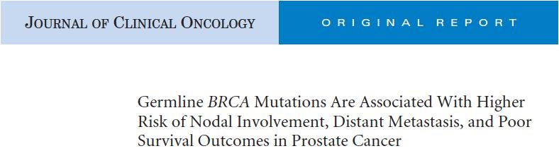 CP BRCA 1 o 2 mutato: malattia più aggressiva?