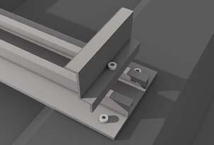 CORRUGATED SHEET WIHT VERTICAL MODULES - 2 ALUMINIUM PROFILES FOR EACH ROW