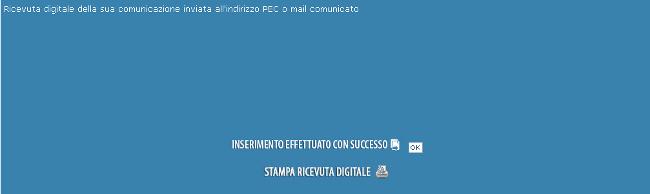 Il Portale comunicherà al medico l inserimento avvenuto tramite il messaggio: Figura 18.