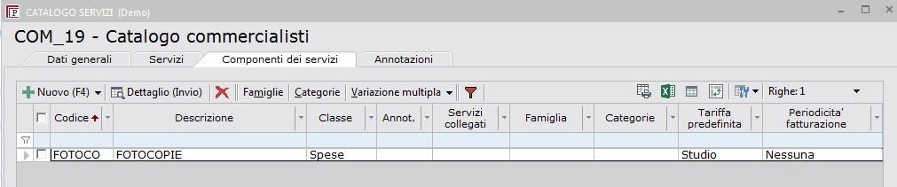 Configurazione e Tabelle Impostazione delle Tabelle per la Fatturazione Per codificare le spese o le