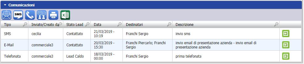 anagrafica dell azienda e vengono inseriti i contatti all interno della rubrica.