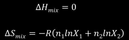 Infatt la dfnzon d una soluzon dal è basata sulla ntrscambabltà dll molcol d soluto con qull d solvnt snza una varazon ntta dll forz attrattv rpulsv.