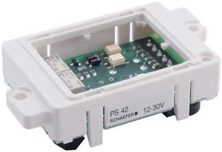 PS 42 GLAS Power Saver 42, vetro Modulo sensore per risparmio energetico Il PS 42 ha lo scopo di arrestare altre unità. Dispone di due uscite indipendenti e di due ingressi digitali.