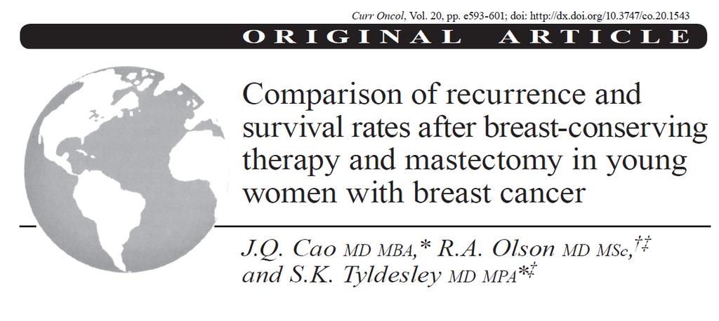 Breast-conserving therapy is not contraindicated in young women (<40 years of age) and can be used cautiously; however, those women should