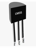 1 Fotoresistenza 1 Resistenza da 10 KOhm Per misurare la temperatura utilizziamo il sensore integrato LM35, un circuito poco costoso e sufficientemente preciso.