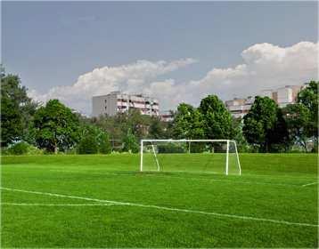 Il campo per il gioco del Calcio a undici Il progetto prevede la realizzazione di un campo in erba naturale per il gioco del Calcio a undici, avente dimensioni minime pari a metri 100x60 omologabile