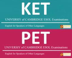 Gli Esami Cambridge PET Il Cambridge Preliminary English Test (PET) rappresenta il secondo livello degli esami.