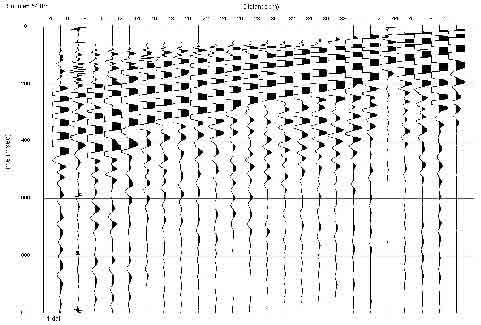 01 - ReMi 02 Sismogrammi registrati a sinistra dell array per