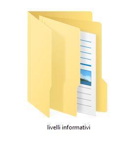 Salvate questa nuova cartella a sua volta in una cartella chiamata «Livelli Informativi» o «Layer»