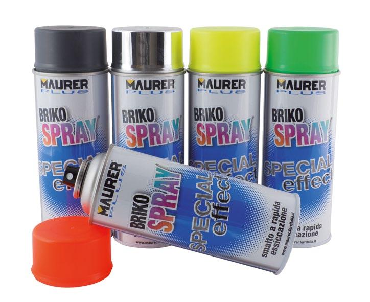 Prodotti di finitura spray SMALTO SILICONICO SPRAY ALTE TEMPERATURE Briko spray è uno smalto speciale a base siliconica resistente fino a punte di 800 C.