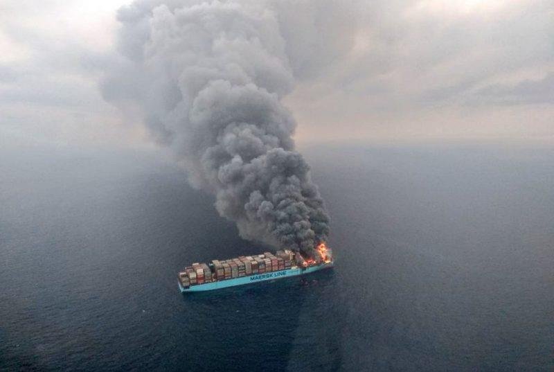 L INCENDIO DELLA MAERSK HONAM Aspetti significativi - Caratteristiche della nave: Anno di costruzione: 2017 Capacità di carico: 15262 TEU - Carico al momento dell incendio: 7,860 containers,