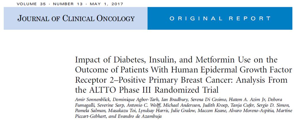 Patients with diabetes who had not been treated with metformin experienced worse DFS (multivariable hazard ratio [HR], 1.40; 95% CI, 1.