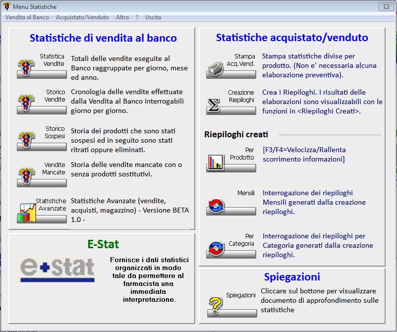 2. Ripartizione delle vendite per studi di settore 2011 Accedere al menù