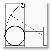 Per creare il granchio: Per modellare la forma del granchio, userete dei cerchi, degli archi e delle curve. Potete troncare i cerchi e gli archi e quindi unirli per creare una curva chiusa.