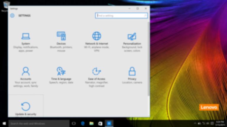 Capitolo 2. Introduzione all uso di Windows 10 Impostazioni Impostazioni permettono di effettuare operazioni di base.