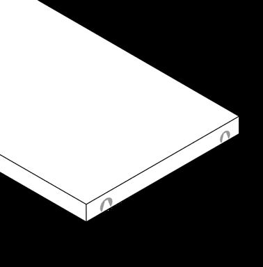 DI MONTAGGIO ono sempre necessarie persone i i IPIANO CON FOI FACCIA INFEIOE ( pezzi) (presente in caso di schienali fino a vani di altezza) - Faccia inferiore: fori per spine - u entrambi i lati: