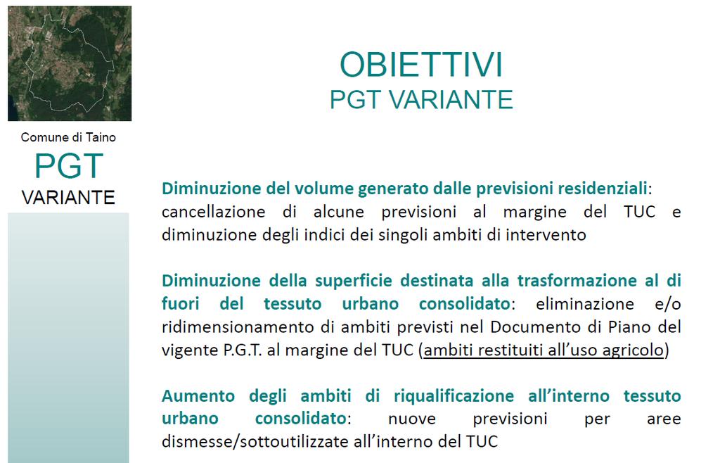 1. CONTENUTI DEL NUOVO PGT 1.