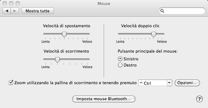 Personalizzazione dei tempi di risposta MacOS Finder 10.