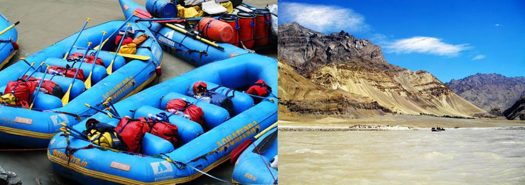 Giorno 13 Rafting fino a Nimu (3.154 40 km 3/ h). Trasferimento overland a Leh Prima colazione.