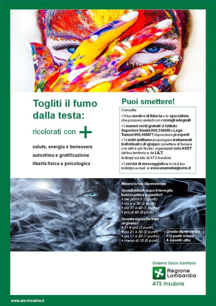 FUMO DI TABACCO 3. FUMO DI TABACCO - ALMENO 2 BUONE PRATICHE 3.1 POLICY DI AZIENDA LIBERA DAL FUMO (vd. All.