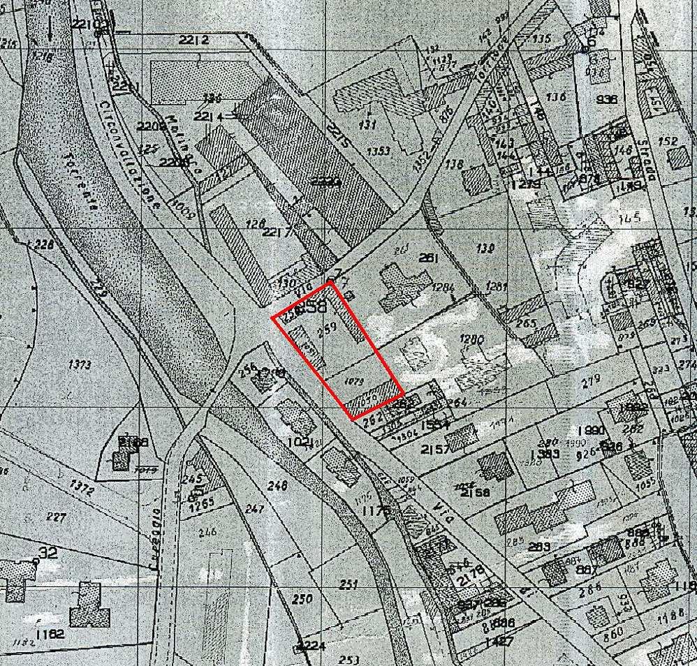 Estratto di Mappa Foglio 22 SCALA 1:2.