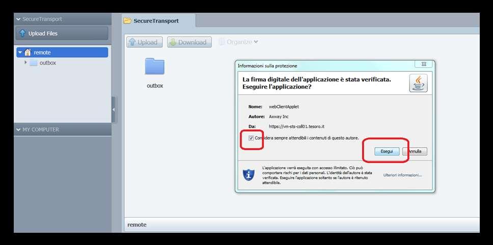 Figura 170 I file da caricare nel sistema ai fini dell elaborazione massiva,