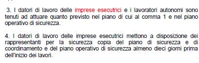 La legislazione precedente: Art.31 legge 109/1994 e succ. mod. e int. Comma 1.