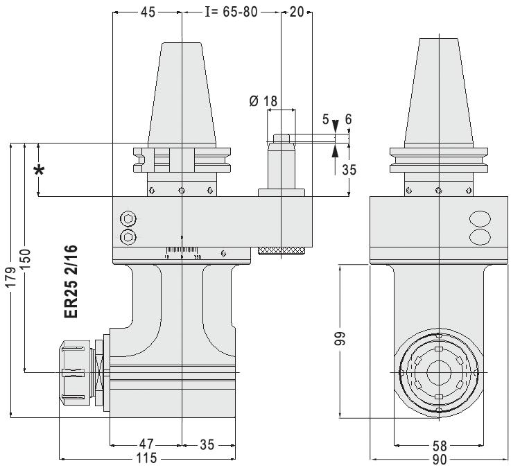 TESTE ANGOLARI A 0 E REGOLABILI DA 0 A 0 RIGHT AND 0 TO 0 ADJUSTABLE ANGLE HEADS τ = 1:1 RPM max = 6000 Nm max = 20 Peso Weight = kg 5,4 uguale same PER MACCHINE CON CAMBIO UTENSILE AUTOMATICO FOR