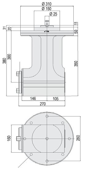 TESTE ANGOLARI A 0 E REGOLABILI DA 0 A 0 RIGHT AND 0 TO 0 ADJUSTABLE ANGLE HEADS τ = 1:1 RPM max = 3000 Nm max = 250 Peso Weight = kg 77 uguale SOLO PER MACCHINE A FLANGIATURA MANUALE ONLY FOR MANUAL