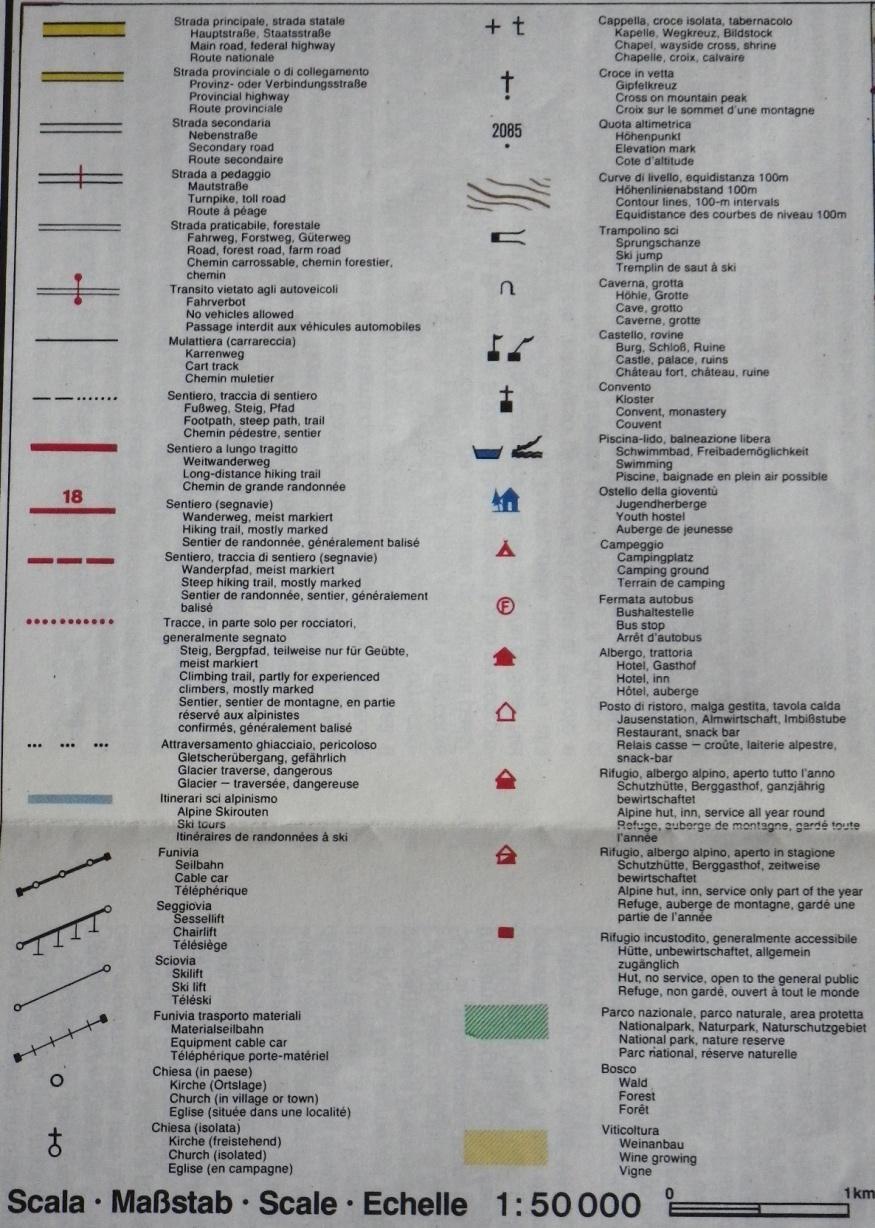 Cos'è una carta geografica SIMBOLI La spiegazione dei simboli convenzionali usati in una carta geografica si