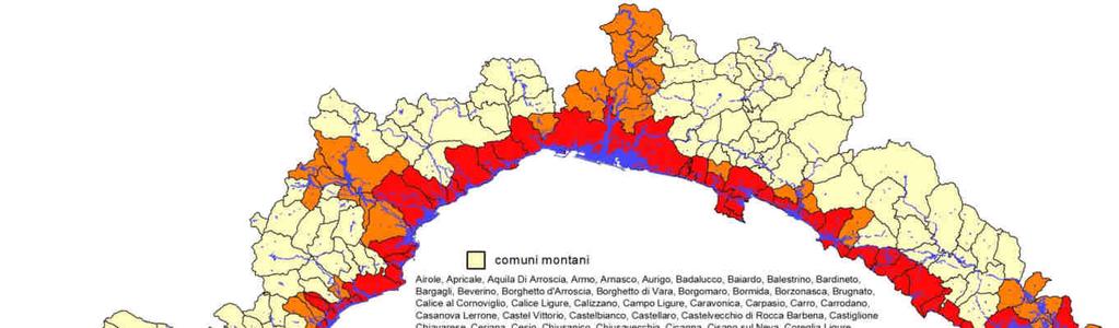 La classificazione ha tenuto conto delle situazioni con significativa presenza di TESSUTO