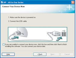 Risoluzione dei problemi del software Problema: la schermata che richiede di collegare il cavo USB non viene visualizzata (solo per Windows).