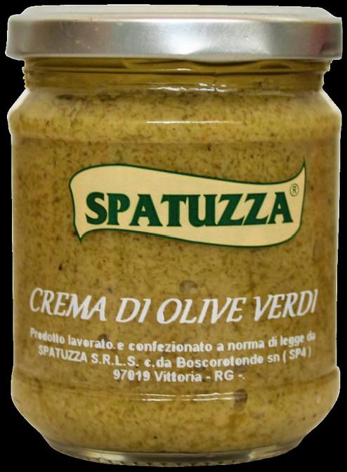 CREMA DI OLIVE VERDI Olive verdi,olio di semi di girasole,capperi,aromi naturali, spezie,aceto di vino bianco,sale,residuo