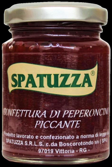 100 CONFETTURA DI PEPERONCINO Peperoncino piccante,zucchero,succo di limone,addensante (E410).