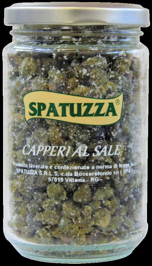 CAPPERI AL SALE Capperi,sale. CAPERS IN SALT Capers, salt. Vasetti in vetro / glass jars gr.