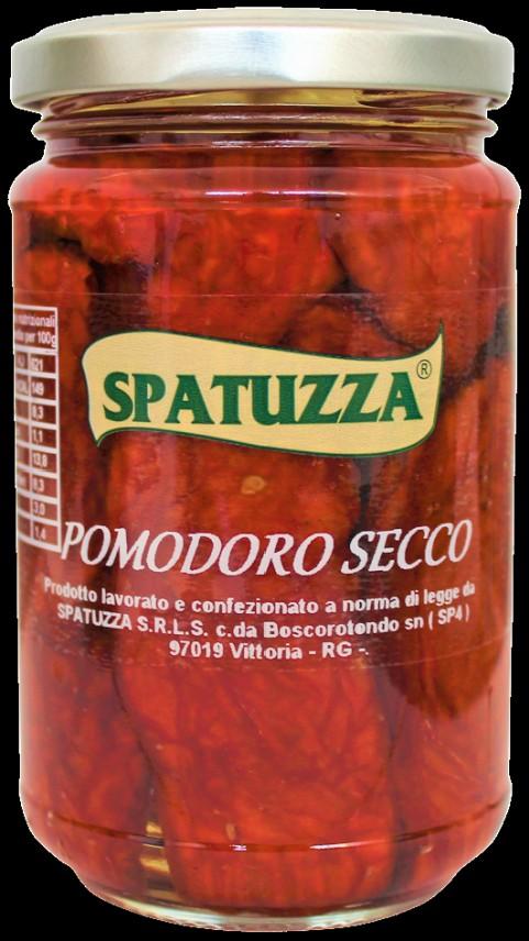 POMODORO SECCO Pomodoro secco,olio di semi di girasole,basilico, peperoncino piccante,sale,residuo di