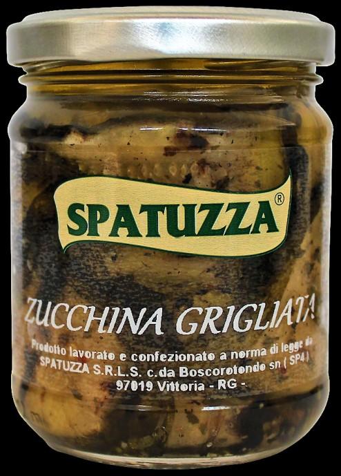 ZUCCHINA GRIGLIATA Zucchina (cucurbita pepo),olio di semi di girasole,prezzemolo, menta,aglio,peperoncino piccante,succo di limone,sale.