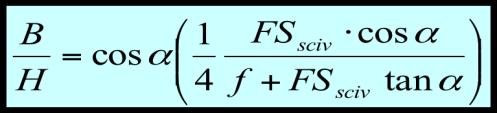 B/H (spnta del terren o) B/H (spnta drosta tca)