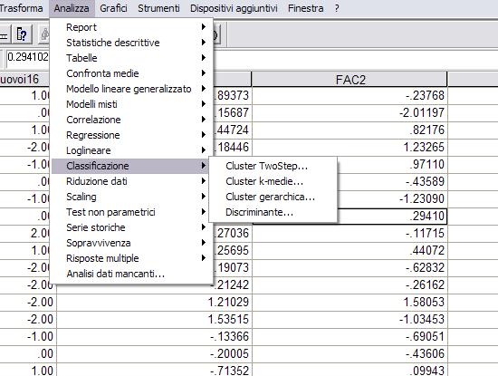 Cluster in SPSS