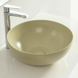 Disponibile in 16 tonalità di colore in finitura lucida o matt. Vanity round is a washbasin built on the circle module.
