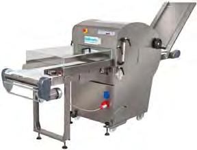 coltelli amovibile Removable knife cartridge Body Nominal cutting width Cutting height Belt speed Knives speed automatic powder painted steel 520 mm 25 180 mm / electrically rear / table length