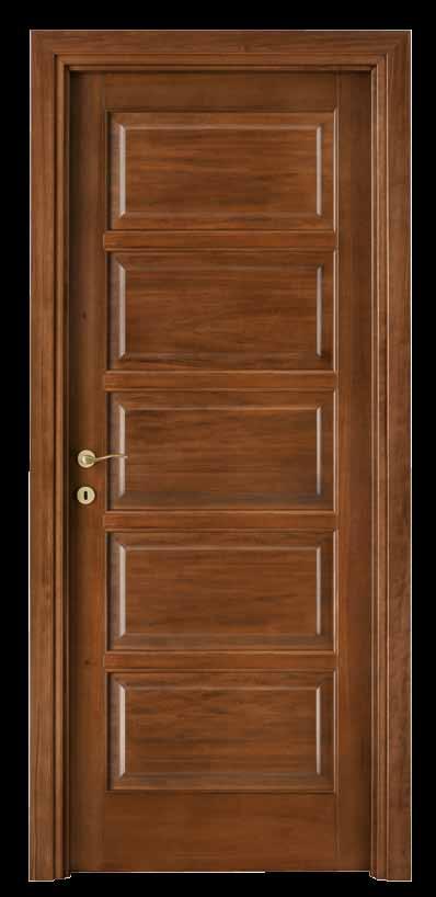 code P-25 Tulipwood stained dark walnut - white satin, clear bevelled glass -