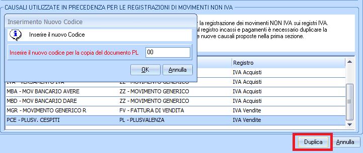 Nella sezione CAUSALI COLLEGATE AL REGISTRO INCASSI E PAGAMENTI sono elencate tutte le Causali Contabili che, per effetto dell aggiornamento dell impianto contabile sono state collegate ad un Tipo