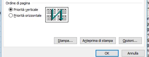 IMPOSTAZIONI PAGINA ORDINE DI PAGINA