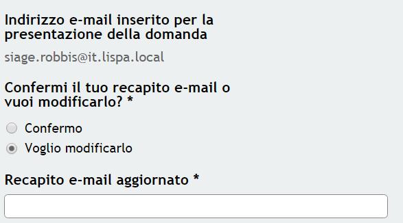 compilato il sistema riporterà il seguente messaggio d errore (al passaggio di