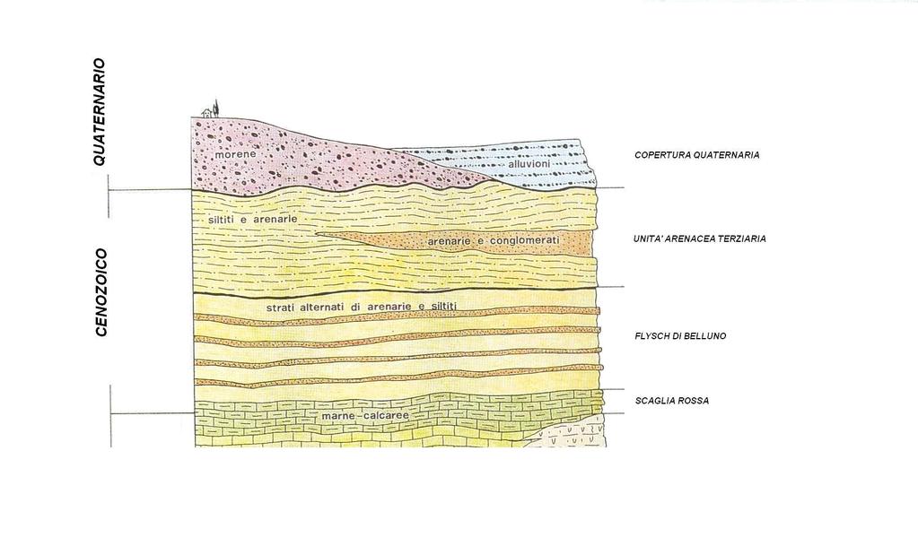 SERIE STRATIGRAFICA DEL CENOZOICO NEL